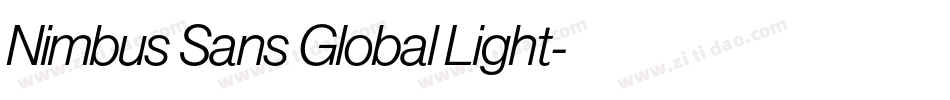 Nimbus Sans Global Light字体转换